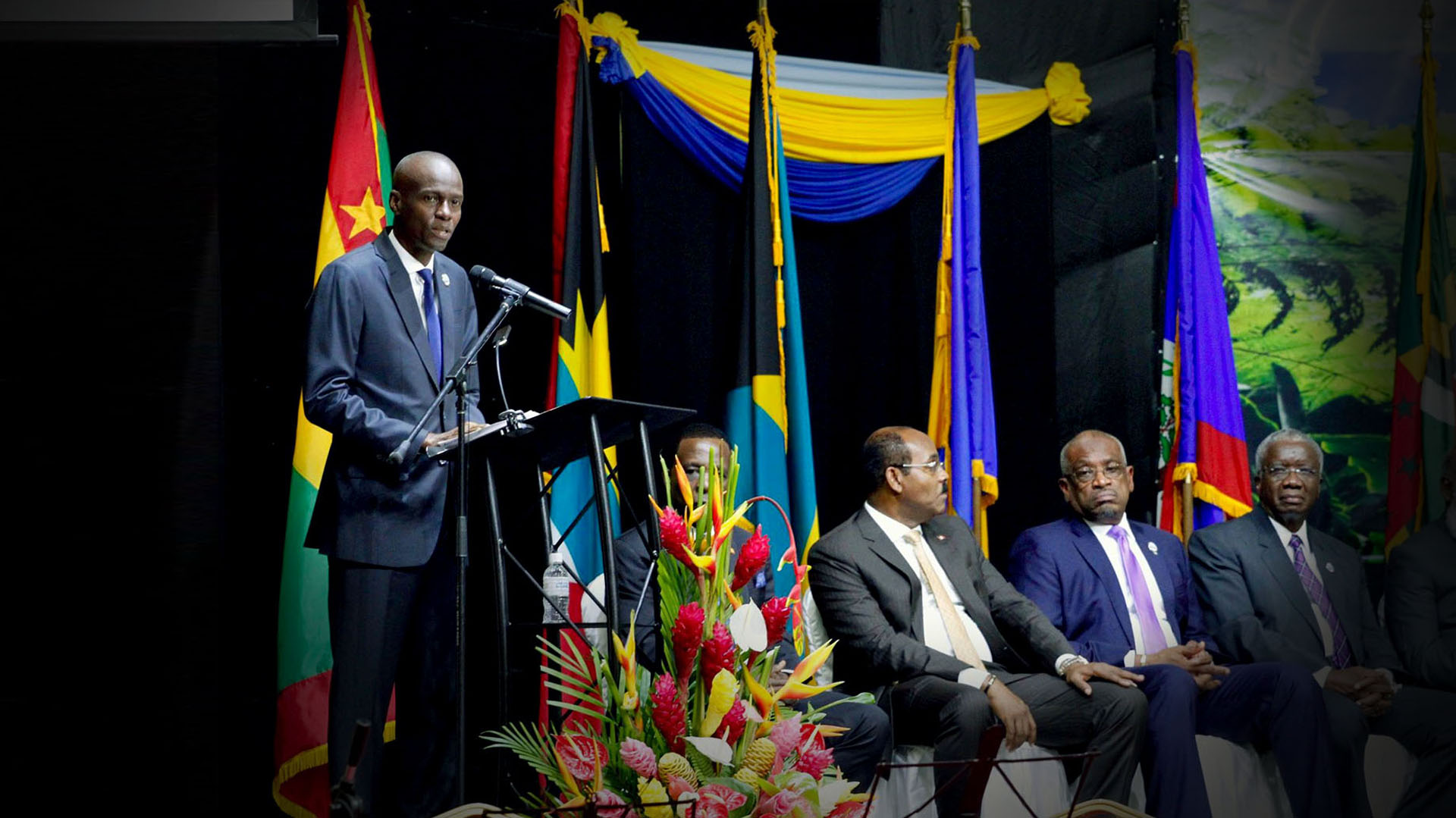 Pré. Jovenel Moise à la 38e réunion des chefs d’État de la CARICOM