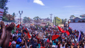Manifestations de rue en Haïti