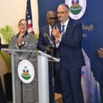 Responsables haïtiens lors du lancement du projet de reconstruction du Consulat général d’Haïti à Miami.