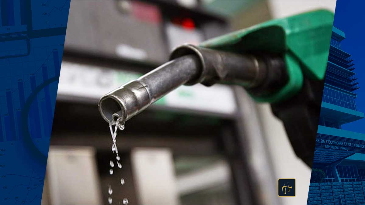 Pompe à carburant illustrant l’impact des prix de l’énergie sur le budget public et le coût de la vie en Haïti.