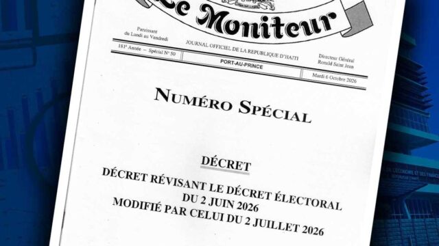 Nouveau décret électoral publié le 6 octobre 2026